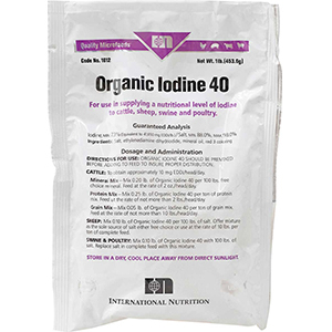[7-45801-11410-4] Organic Iodide 40 Grain Salt - 1 lb