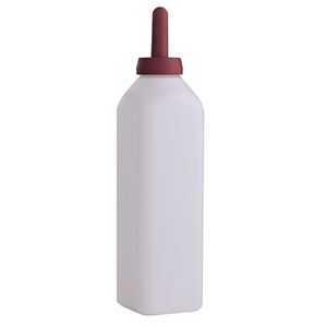 [9813] Little Giant Calf Bottle with Snap On Nipple - 3 qt