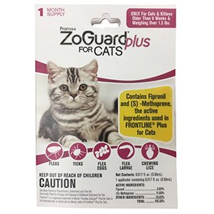[511116] ZoGuard Plus for Cats 1.5 lbs and Up