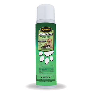 [001ZERO10] Pyranha Zero-Bite Natural Insect Spray for Small Animals BOV - 10 oz
