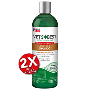 [3165810608] Vet's Best Flea + Tick Shampoo Advanced Strength - 12 oz
