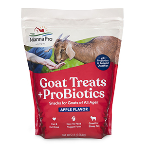 [1000962] Manna Pro Goat Treats + ProBiotics Apple Flavor - 5 lb