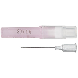 [8881251881-20G] Monoject Needle Disposable Plastic Hub 20G x 1&quot; (100 Pack)