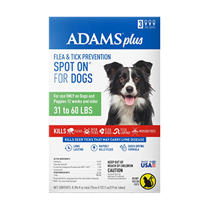 [100542203] Adams Plus Flea & Tick Spot On for Dogs 3 Month - L