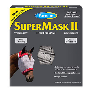 [100526863] SuperMask II Horse Fly Mask Classic Collection - Assorted, Yearling