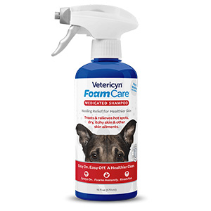 [1610] Vetericyn Foamcare Pet Medicated Shampoo - 16 oz