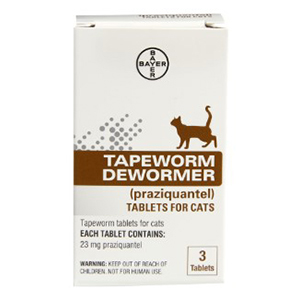 [85436708] Praziquantel Tapeworm Dewormer Tablets for Cats - 3 ct