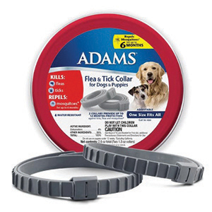 [100526751] Adams Flea & Tick Collar Dog & Puppies Red Tin (2 Pack)