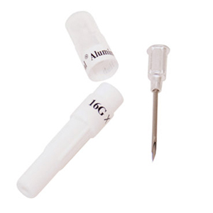 [9404AL] Ideal Needle Aluminum Hub Hard Pack - 16G x 0.75" (100 Pack)