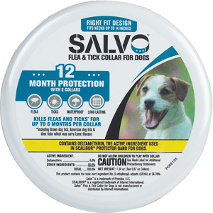 [512001] Salvo Flea & Tick Collar for Small Dogs (2 Pack)
