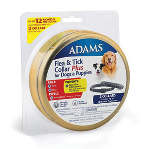[100530914] Adams Plus Flea &amp; Tick Collar Dogs &amp; Puppies Gold Tin (2 Pack)