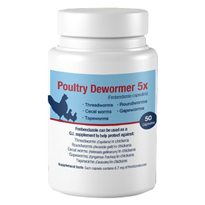 [860003182390] Poultry Dewormer 5x - 50 ct