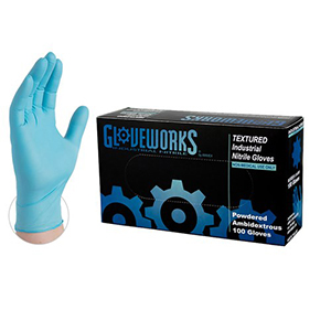 [IN42100] Gloveworks Nitrile Powdered Sm - 100 ct