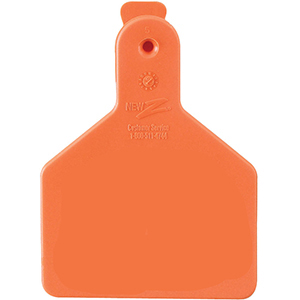 [9053611] Z Tags No-Snag Calf Ear Tags - Orange Blank (25 Pack)
