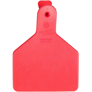 [9053614] Z Tags No-Snag Calf Ear Tags - Red Blank (25 Pack)