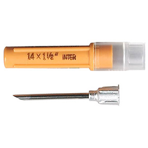 [BWI 7101692] Monoject Needle Disposable Aluminum Hub - 14G x 1.5&quot; (100 Pack)