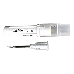 [8881201670] Monoject Needle Disposable Aluminum Hub - 16G x 0.75" (100 Pack)