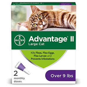 [81568251] Advantage II Flea Treatment for Cats Over 9 lb (2 Pack)