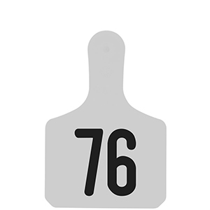 [Y0300076] Y-Tag Calf White Laser, 76-100