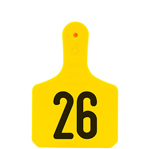 [Y0312026] Y-Tag Calf Yellow Laser, 26-50