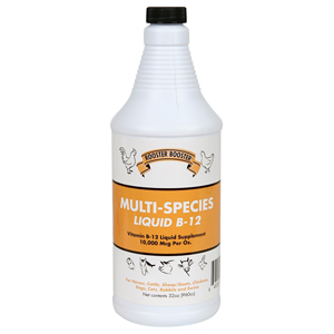 [61001] Rooster Booster B-12 Liquid Multi-Species - 32 oz