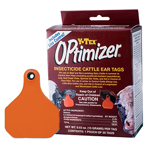 [1403000] Y-Tex OPtimizer Insecticide Cattle Ear Tags (20 Pack)