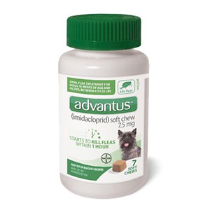 [85274341] Advantus Flea Treatment Soft Chews for Dogs 4-22 lb - (7 Pack)