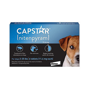 [CA4920Y07AM] Capstar Flea Tablets for Dog/Cat 2-25 lb - 6 ct