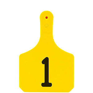 [Y0512001] Y-Tag Cow Yellow Laser, 1-25