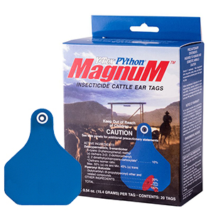 [2303000] Y-Tex PYthon MAGNUM Insecticide Ear Tags (20 Pack)