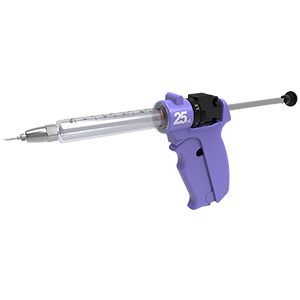 [850 0000-044] Simcro Repeater Plastic Pistol Grip Syringe - 25 mL