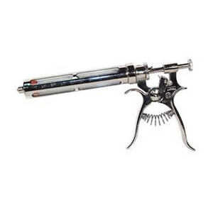 [402110] APE Roux Syringe with Plastic Barrel & Metal Frame (Reverse Threads) - 50 mL
