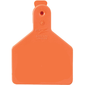 [9053005] Z Tags No-Snag Calf Ear Tags - Orange Blank (100 Pack)