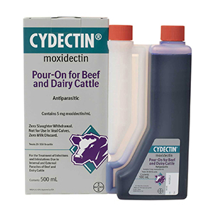 [81126976] Cydectin Cattle Pour-On Dewormer - 1 L