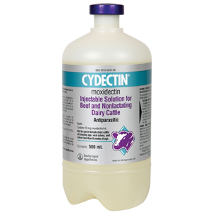 [81449783] Cydectin Cattle Injectable Dewormer - 500 mL