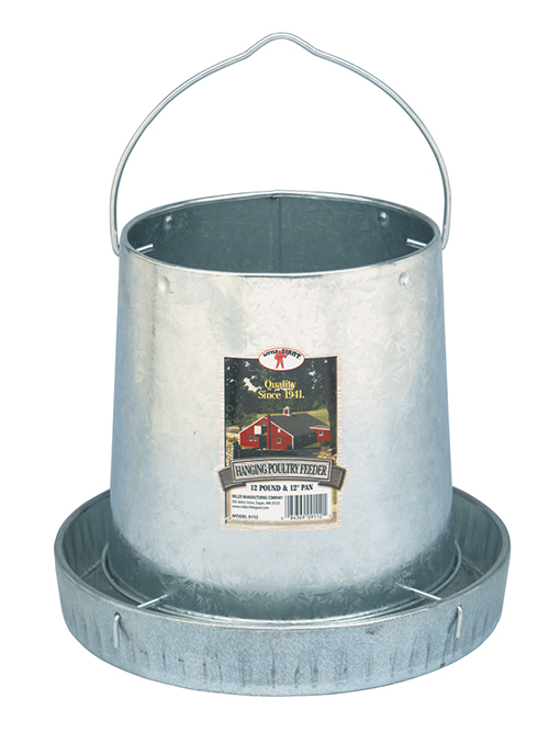 [9112] Little Giant Hanging Metal Poultry Feeder 12 lb