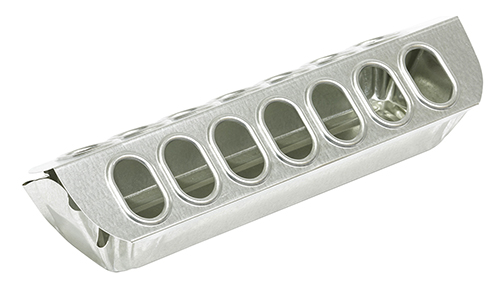 [9814] Little Giant Metal SlideTop Poultry Ground Feeder 12 in