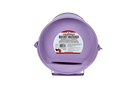 [PGB2] 2 Gallon Painted Galvanized Bucket Waterer for Poultry