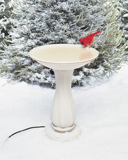 [670] Little Giant Heated Bird Bath w Pedestal