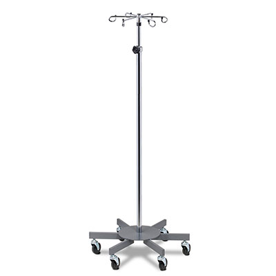 [IV-336] Clinton, 6-Hook Infusion Pump Stand, 6-Leg