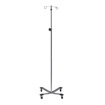 [IV-31] Clinton, 2-Hook IV Pole, Heavy Base