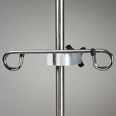 [IV-57] Clinton, IV Pole Accessory, Single Ram's Horn Accessory Hook