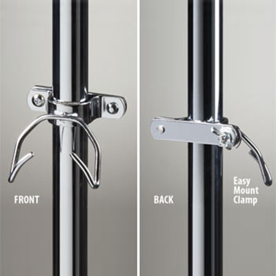 [IV-56B] Clinton, IV Pole Accessory, Drainage Bag Hooks(Fits 1.5" Poles)