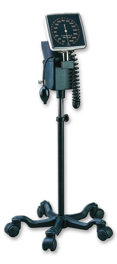 [12-2262] Sphygmomanometer - Mobile Floor - Aneroid Type with Adult Cuff