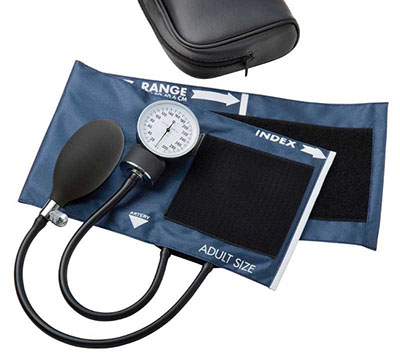 [77-0029] ADC Aneroid Sphyg, Large Adult, Navy