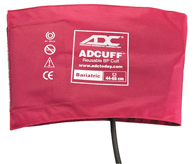 [77-0030] ADC Bariatric Adcuff Sphyg Cuff, 1 Tube, Burgundy