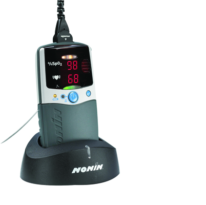 [12-1911] Nonin Pulse Oximeter - Fingertip with Handheld Monitor - PalmSAT 2500
