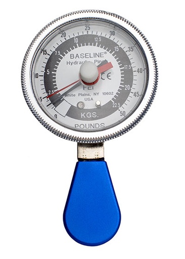 [12-0272] Baseline Pinch Gauge - Hydraulic - Standard - 50 lb Capacity - Reverse Facing Gauge
