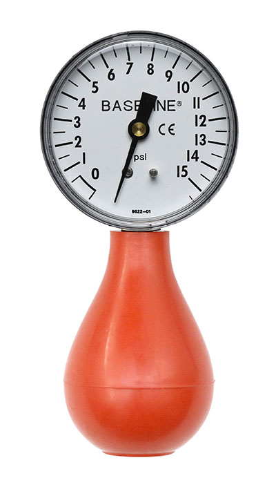 [12-0292] Baseline Dynamometer - Pneumatic Squeeze Bulb - 15 PSI Capacity, no reset