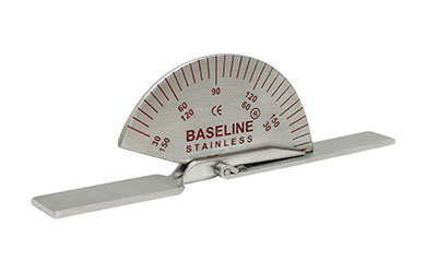 [12-1015-25] Baseline Finger Goniometer - Metal - Small - 3.5 inch, 25-pack